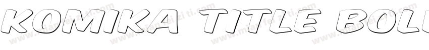 Komika Title Bold字体转换